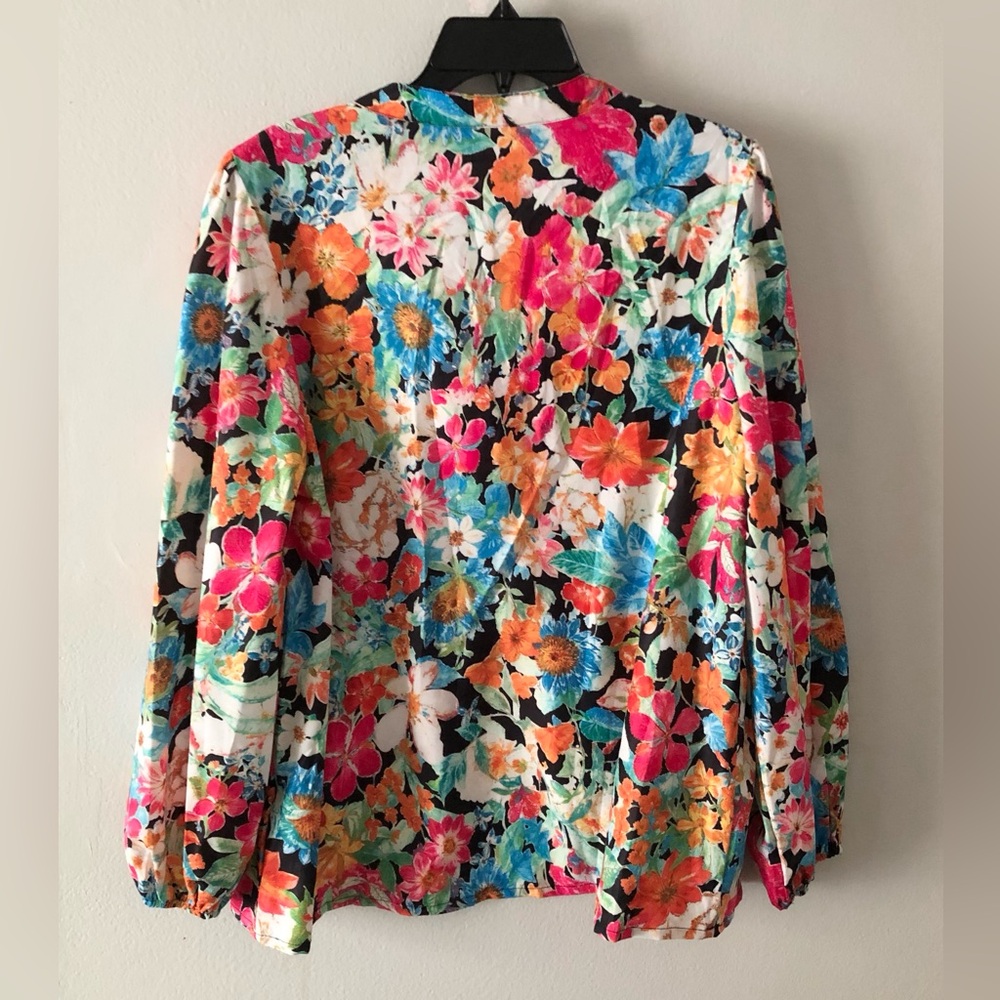 Carry Me Away Floral Peasant Blouse - Picture 5 of 6